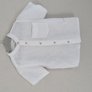 Zara Linen Toddler Button Down Shirt